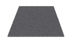 Hochflor Teppich 120 x 170 cm grau