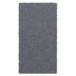 Hochflor Teppich 60 x 110 cm grau