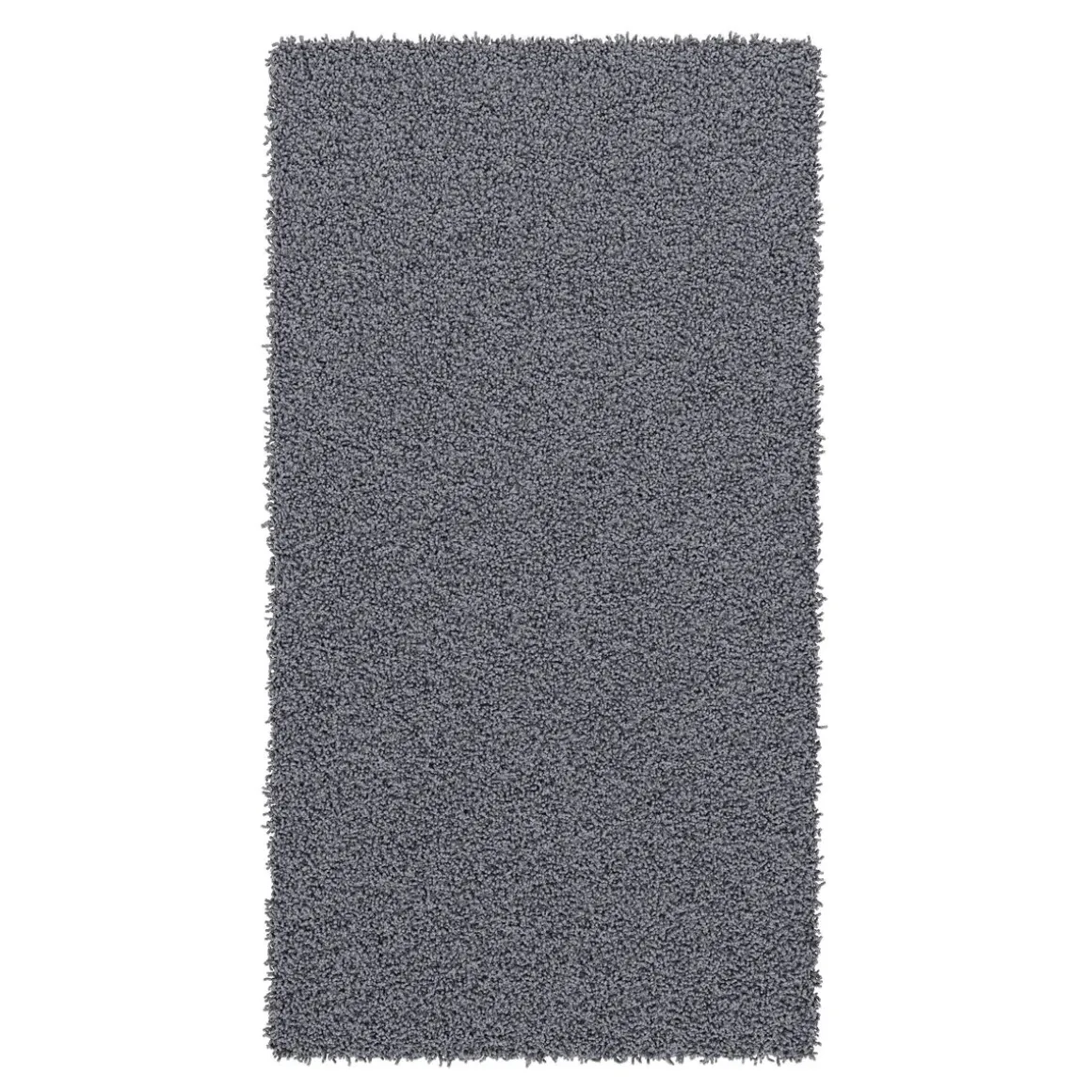 Hochflor Teppich 60 x 110 cm grau