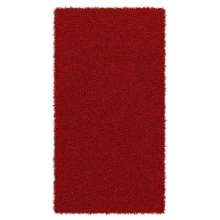 Hochflor Teppich 60 x 110 cm rot
