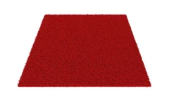 Hochflor Teppich 160 x 230 cm rot