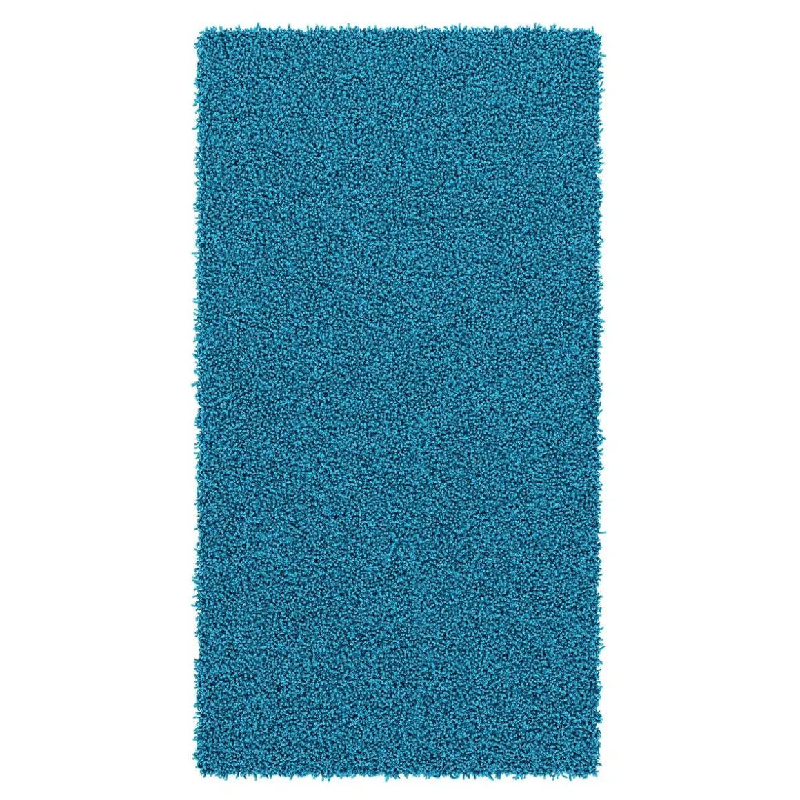 Hochflor Teppich 60 x 110 cm türkis