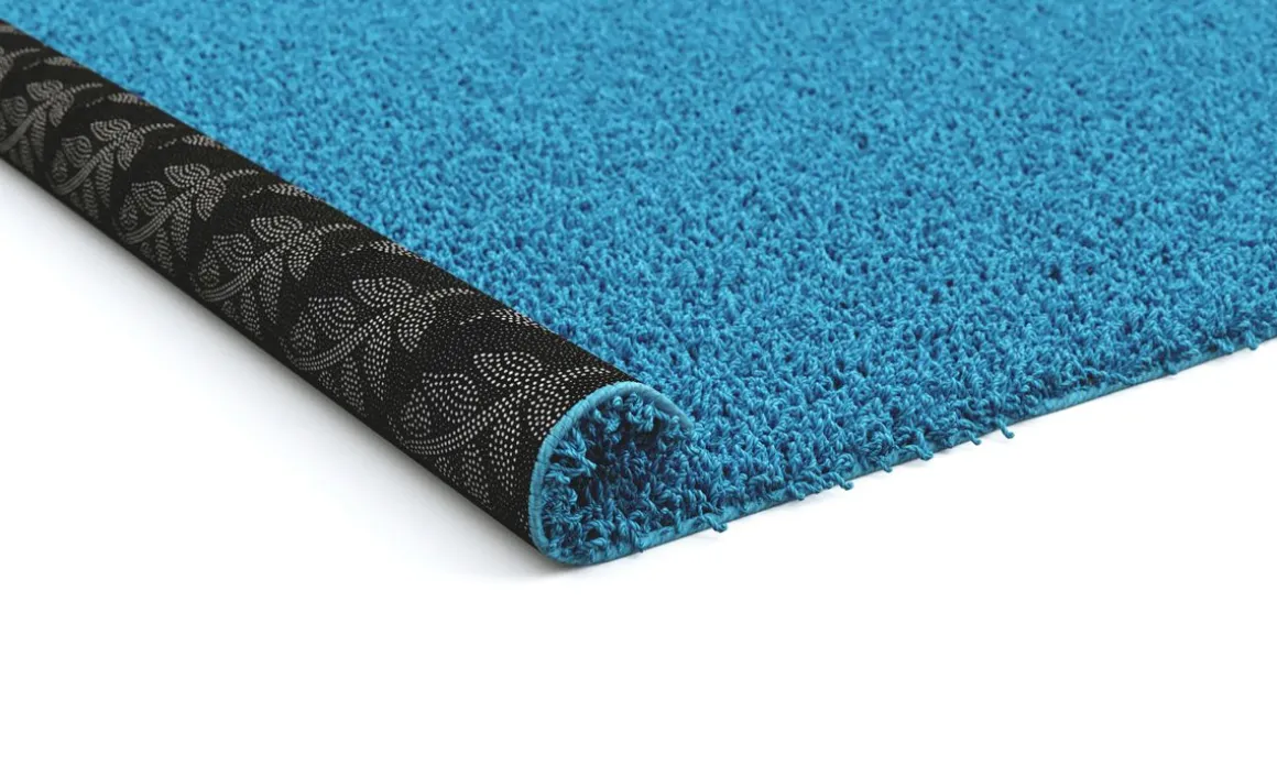 Hochflor Teppich 80 x 150 cm türkis