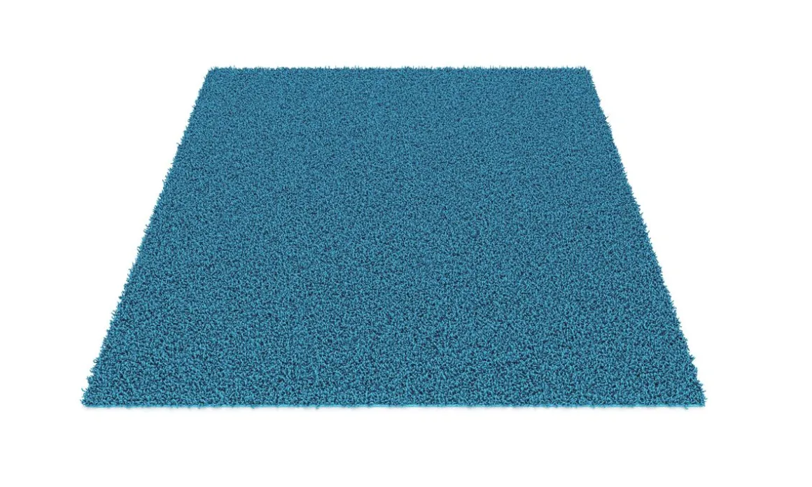 Hochflor Teppich 120 x 170 cm türkis