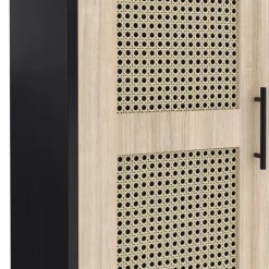 Hochschrank ALDO 70 x 150 cm schwarz/hellbraun