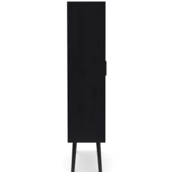 Hochschrank ALDO 70 x 150 cm schwarz/hellbraun