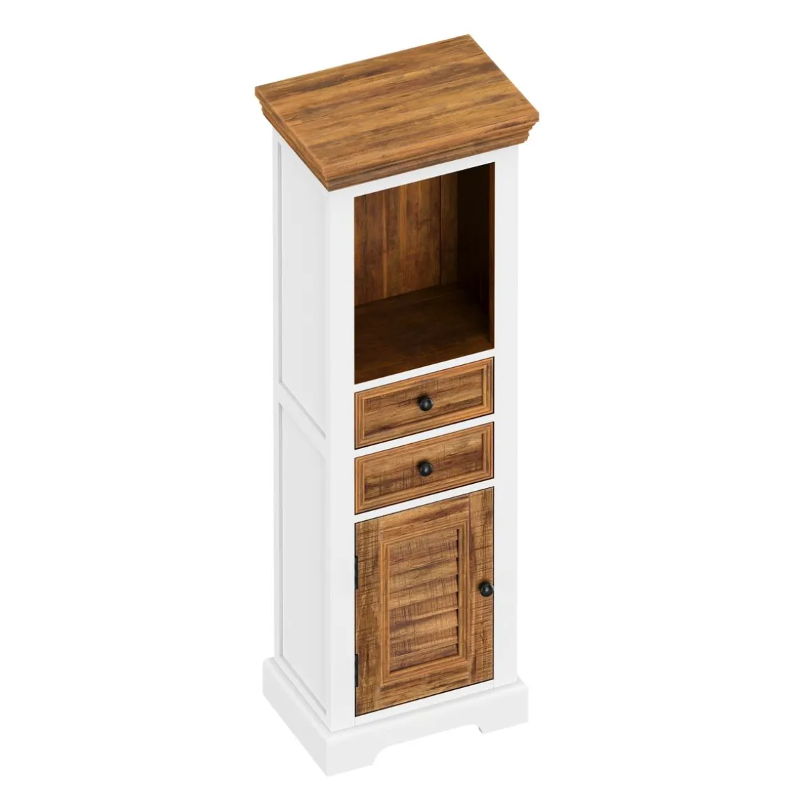 Hochschrank Holz Vintage ALEXIS 45 x 130 cm