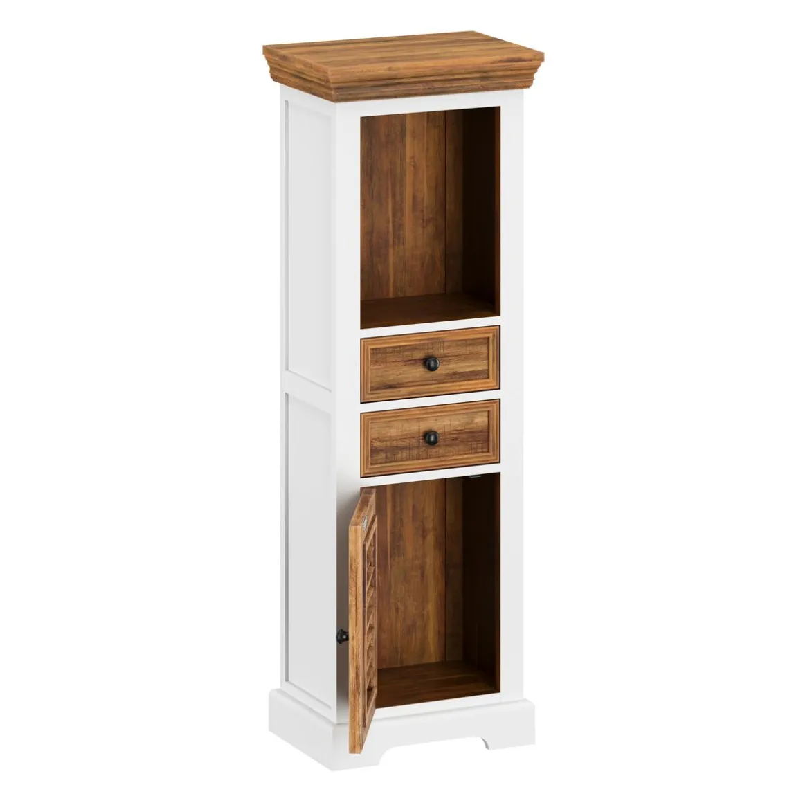 Hochschrank Holz Vintage ALEXIS 45 x 130 cm