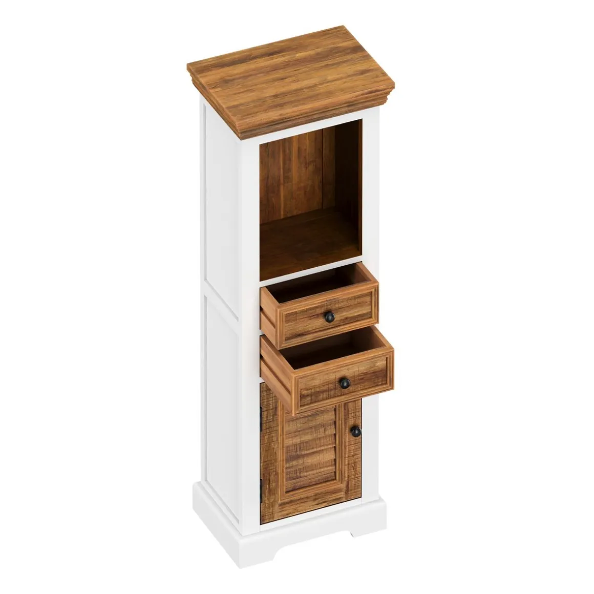 Hochschrank Holz Vintage ALEXIS 45 x 130 cm