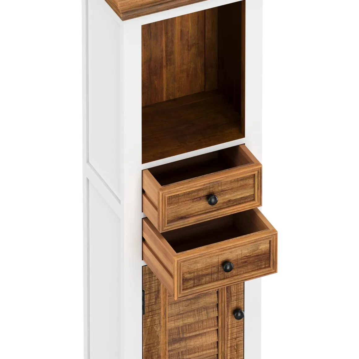 Hochschrank Holz Vintage ALEXIS 45 x 130 cm