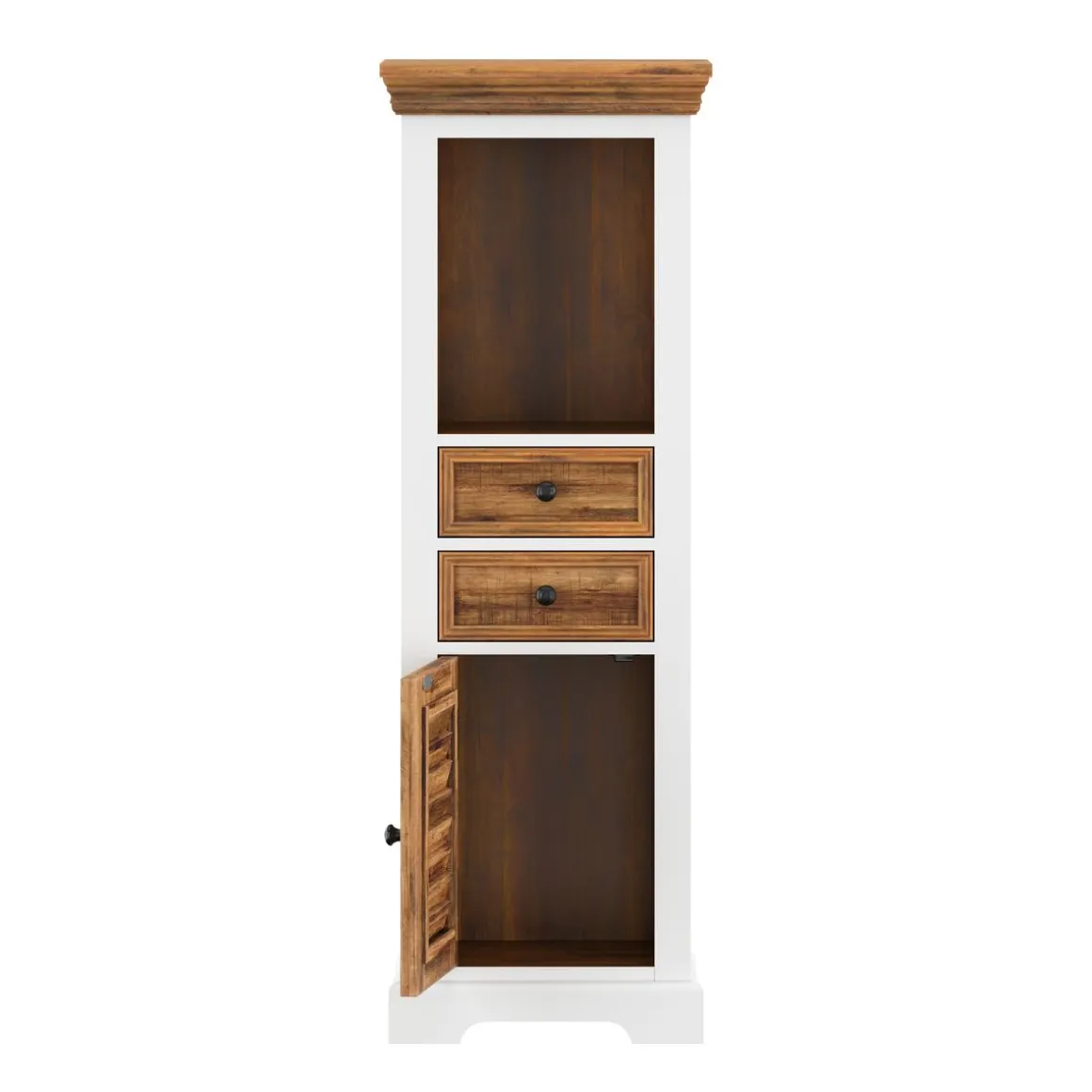 Hochschrank Holz Vintage ALEXIS 45 x 130 cm