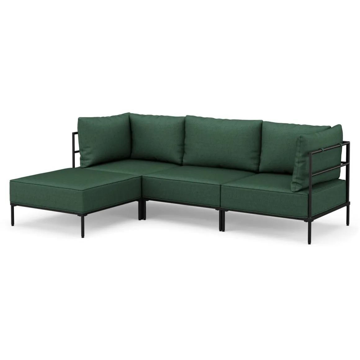 Hocker ETHAN dunkelgrün