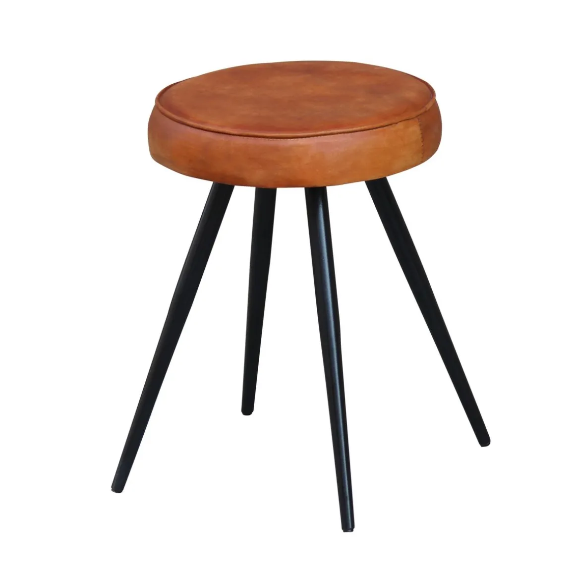 Hocker Leder Vintage ANOUK