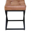 Hocker Leder Vintage DENISE