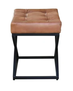 Hocker Leder Vintage DENISE