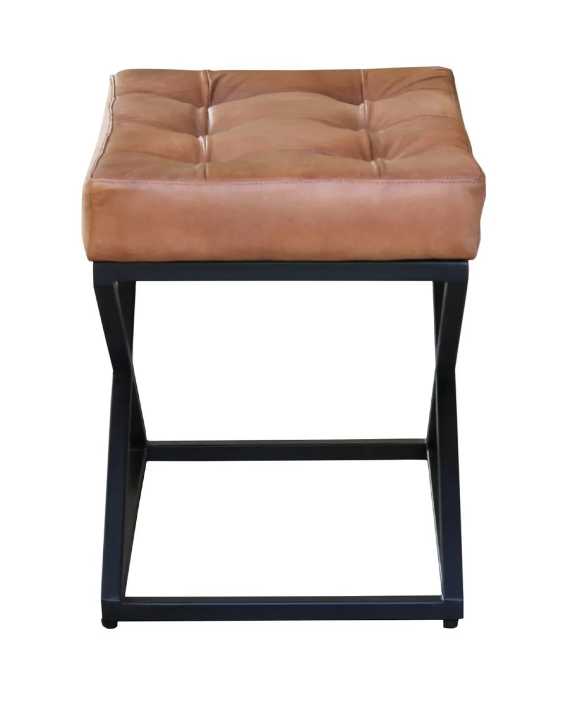Hocker Leder Vintage DENISE