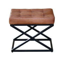 Hocker Leder Vintage DENISE