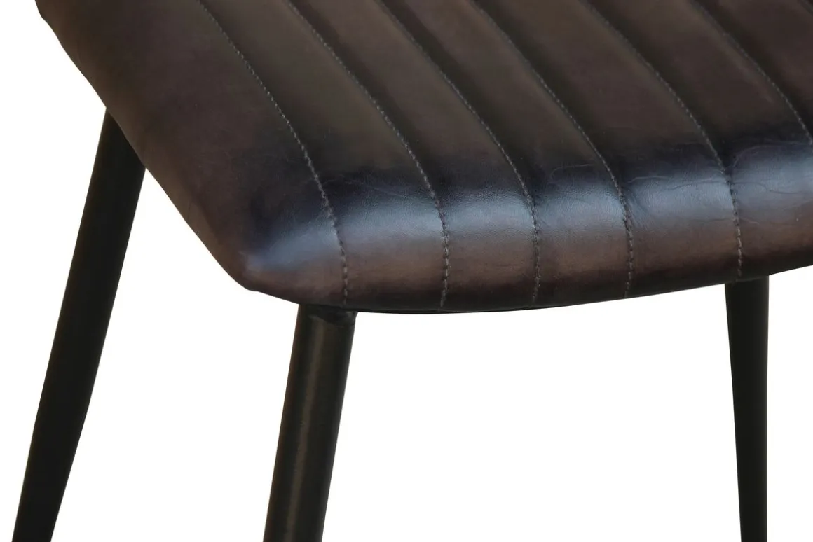 Hocker Leder Vintage MAELLE