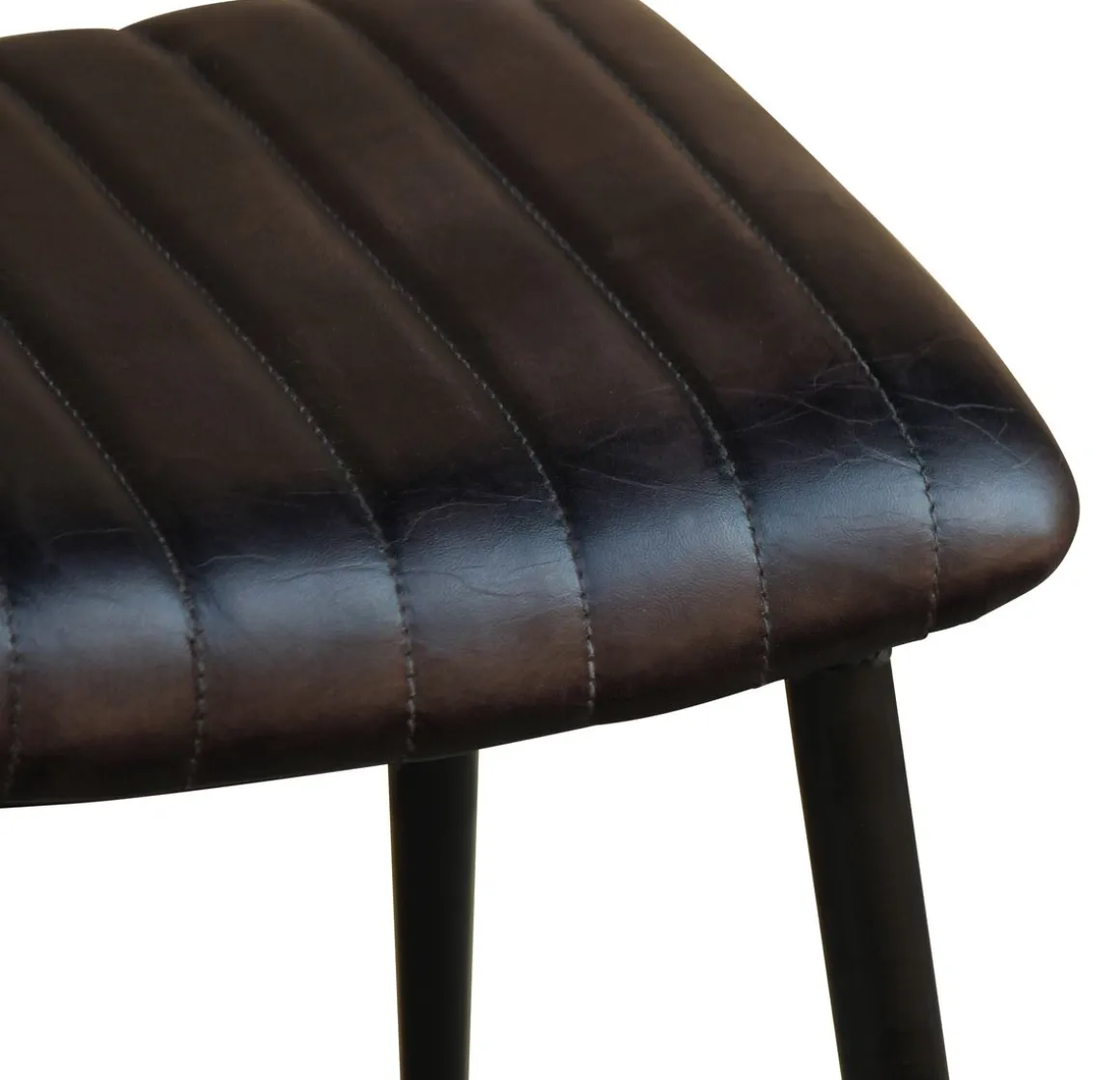 Hocker Leder Vintage MAELLE