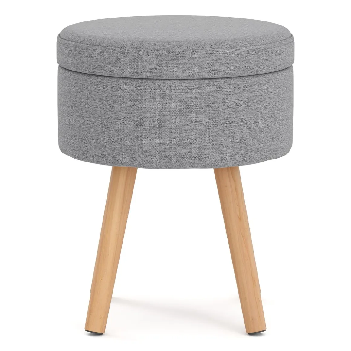 Hocker mit Stauraum hellgrau