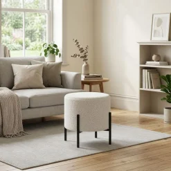 Hocker Teddy BRILON weiss