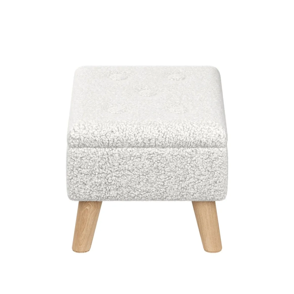 Hocker Teddy CALW mit Stauraum weiss