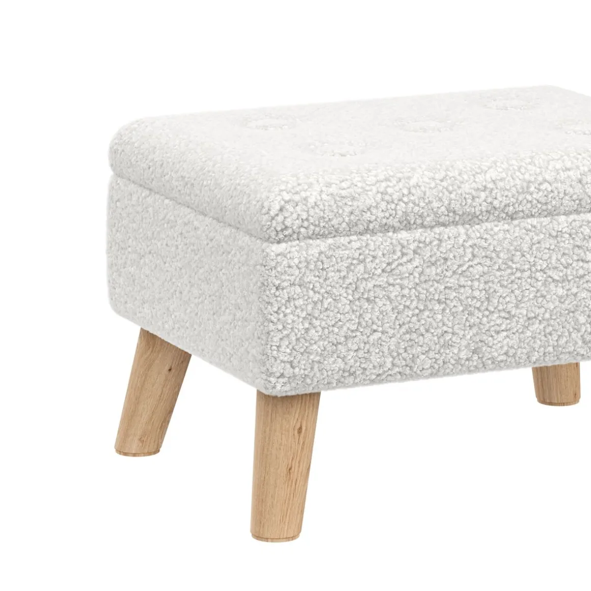 Hocker Teddy CALW mit Stauraum weiss