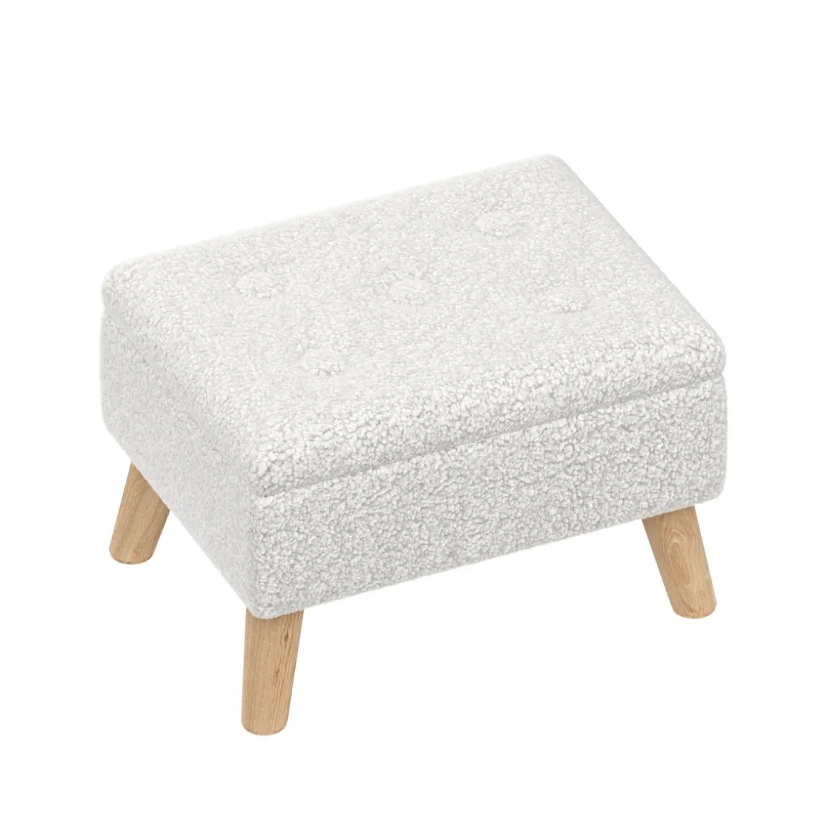 Hocker Teddy CALW mit Stauraum weiss