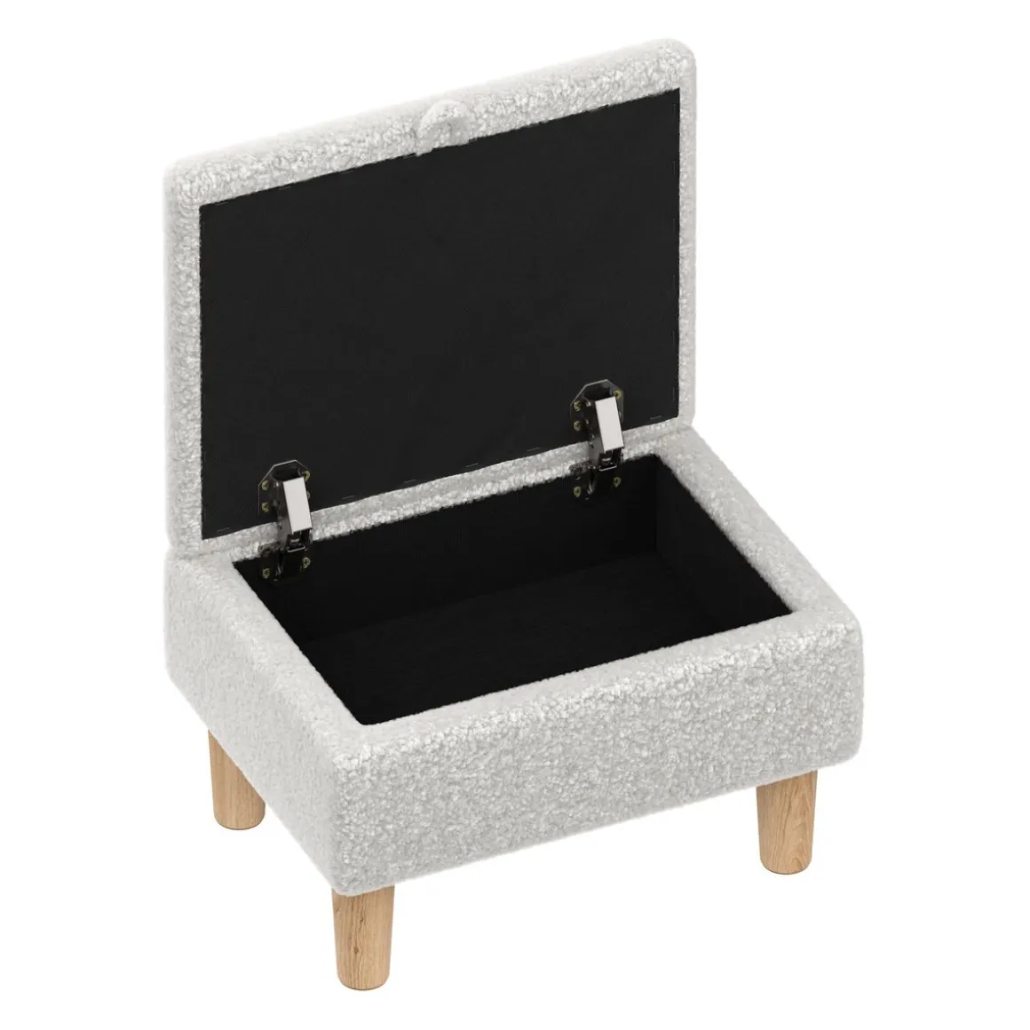 Hocker Teddy CHAM mit Stauraum weiss