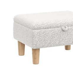 Hocker Teddy CHAM mit Stauraum weiss