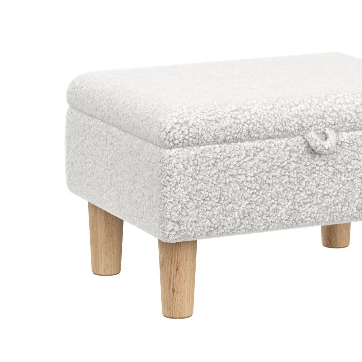 Hocker Teddy CHAM mit Stauraum weiss