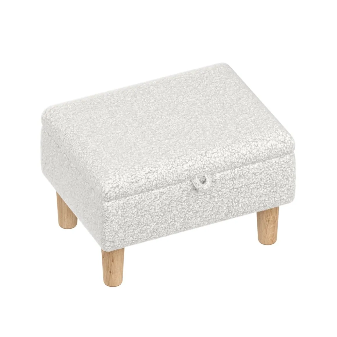 Hocker Teddy CHAM mit Stauraum weiss