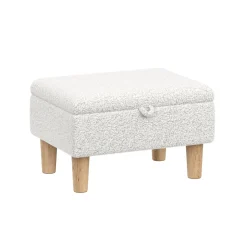 Hocker Teddy CHAM mit Stauraum weiss