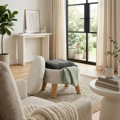 Hocker Teddy DAHN mit Stauraum weiss