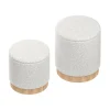 Hocker Teddy DASSEL 2er Set weiss