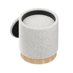 Hocker Teddy DASSEL 2er Set weiss