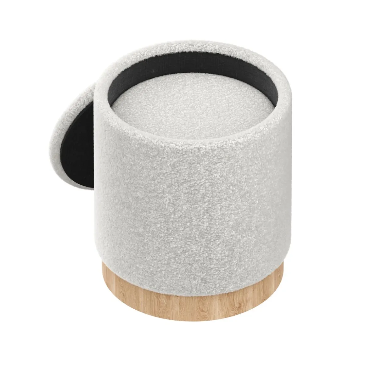 Hocker Teddy DASSEL 2er Set weiss