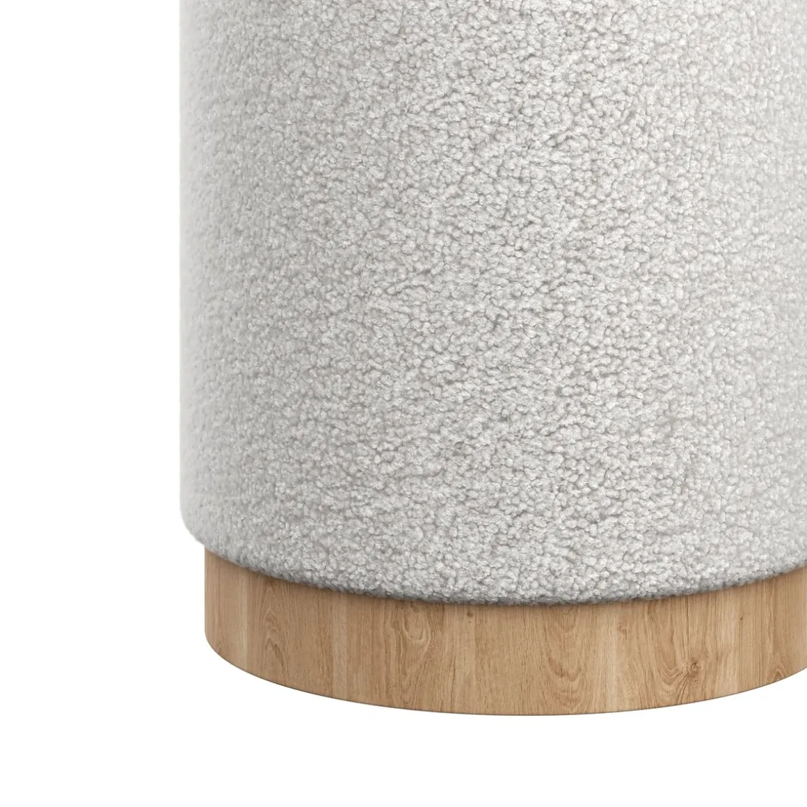 Hocker Teddy DASSEL 2er Set weiss