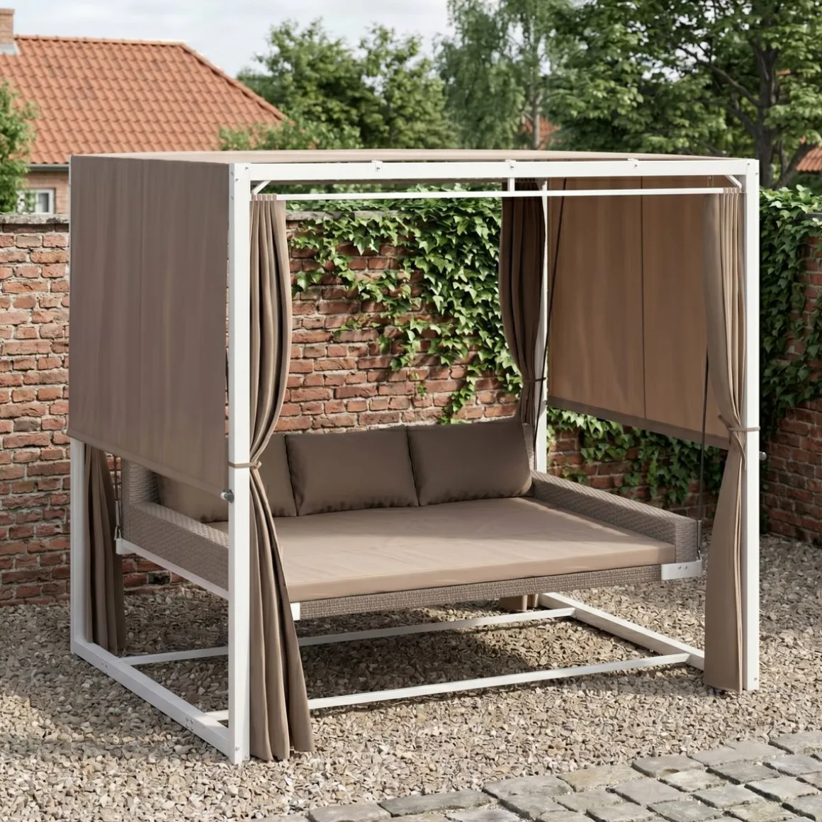 Hollywoodschaukel FERMINA taupe