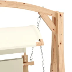 Hollywoodschaukel Holz beige/nature