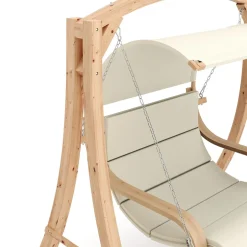 Hollywoodschaukel Holz beige/nature