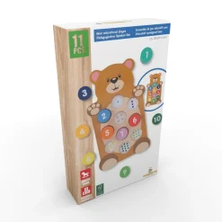 Holzspielzeug Lernspiel Bär 11-teilig