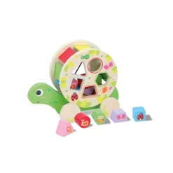 Holzspielzeug Sortierbox Schildkröte 7-teilig