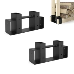 Holzstapelhilfe 2er Set schwarz