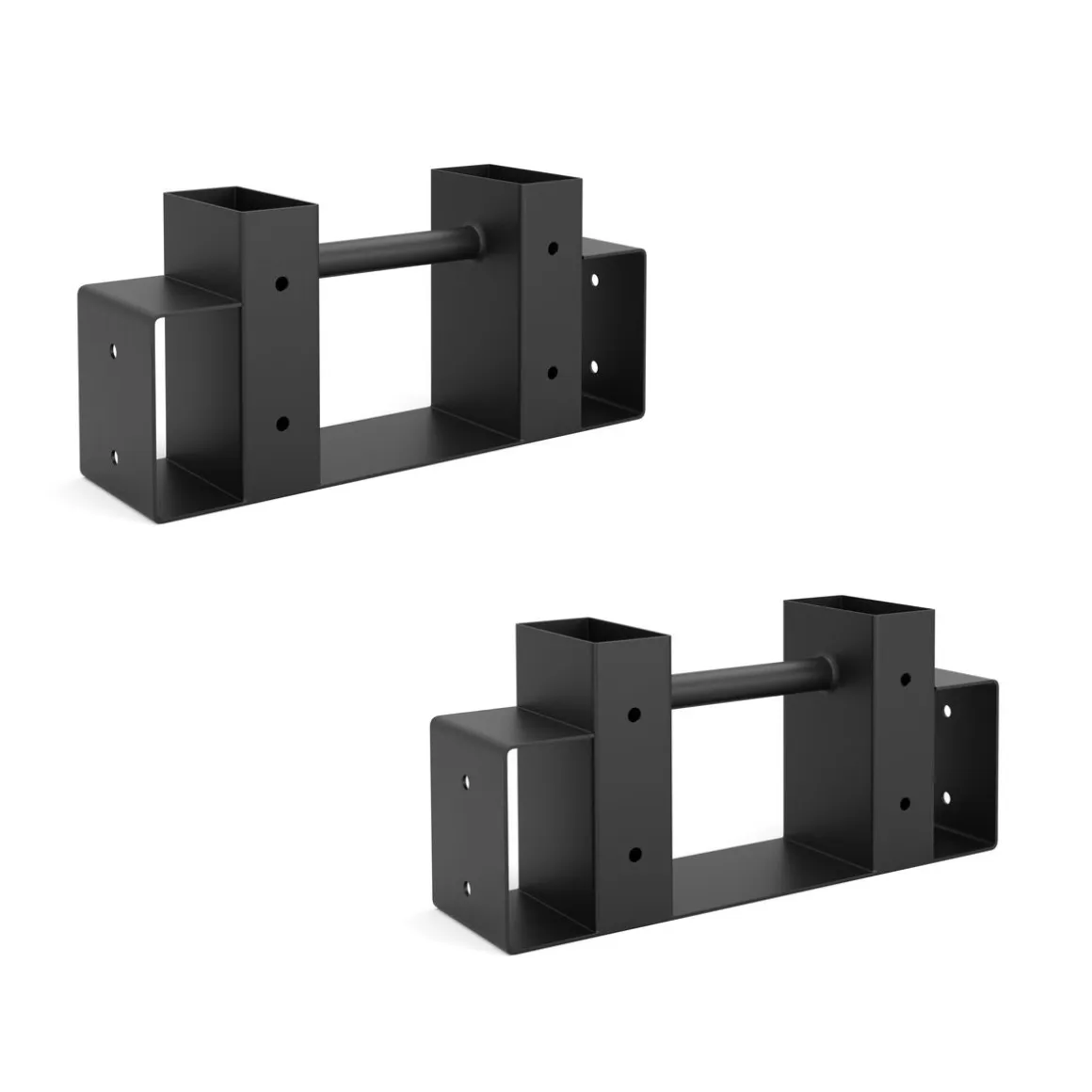 Holzstapelhilfe 2er Set schwarz