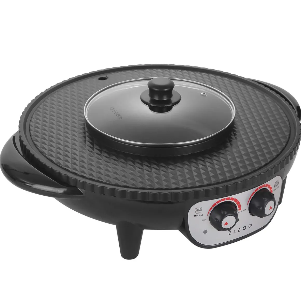 Hot Pot mit Grillplatte 2000W