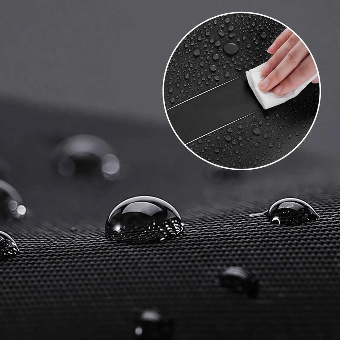 Hunde Autoschutzdecke Set schwarz 3-teilig 203 x 136 cm