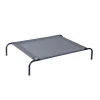 Hundebett erhöht 109 x 80 x 20 cm anthrazit/schwarz