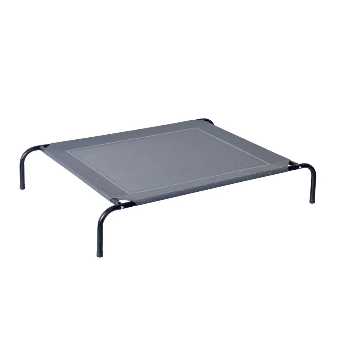 Hundebett erhöht 109 x 80 x 20 cm anthrazit/schwarz