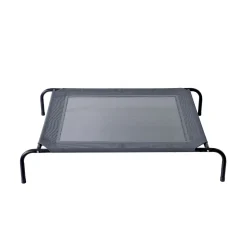 Hundebett erhöht 109 x 80 x 20 cm anthrazit/schwarz